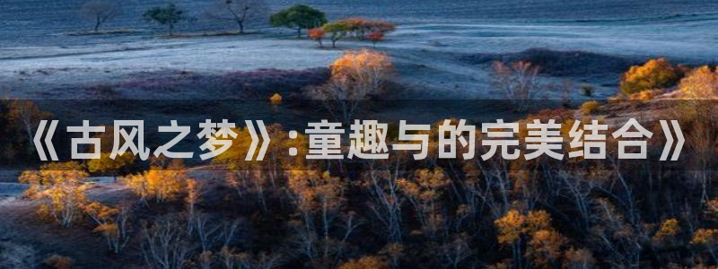 辉达娱乐注册地址：《古风之梦》:童趣与的完美结合》